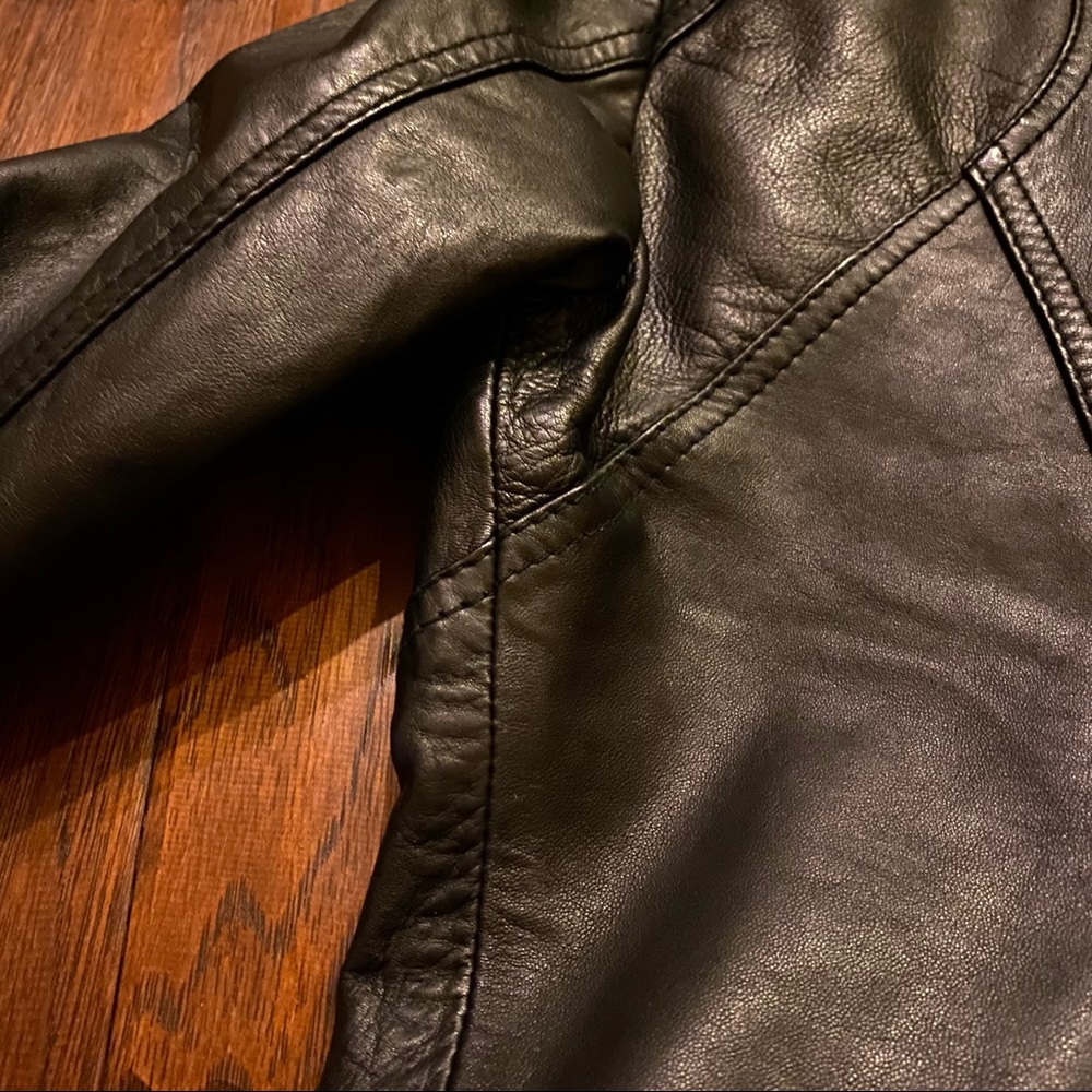 GUESS Leather Jacket M - Picture 3 of 7